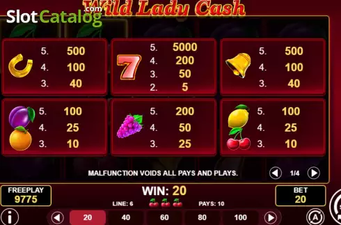 Οθόνη6. Wild Lady Cash Κουλοχέρης