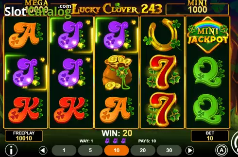 Οθόνη3. Lucky Clover 243 Κουλοχέρης