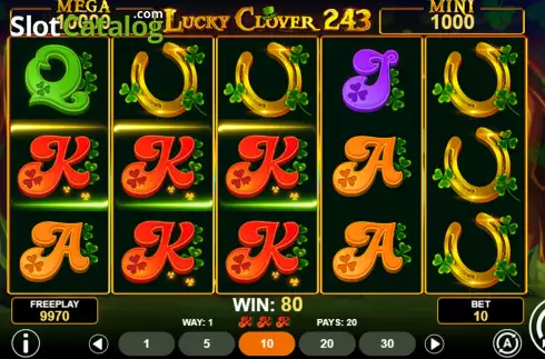 Οθόνη4. Lucky Clover 243 Κουλοχέρης