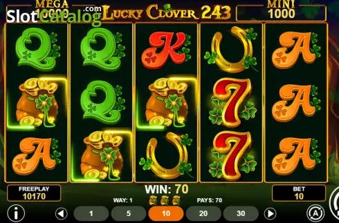 Οθόνη6. Lucky Clover 243 Κουλοχέρης