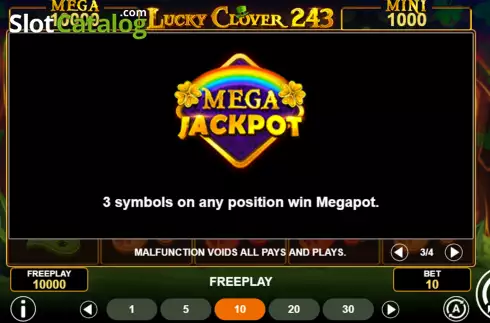 Οθόνη9. Lucky Clover 243 Κουλοχέρης