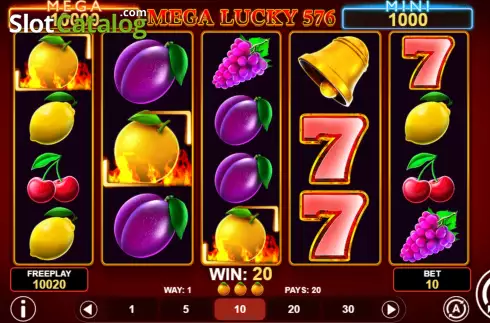 Οθόνη4. Mega Lucky 576 Κουλοχέρης