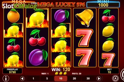 Οθόνη5. Mega Lucky 576 Κουλοχέρης