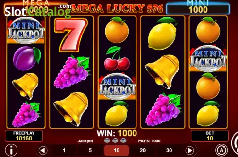 Οθόνη7. Mega Lucky 576 Κουλοχέρης