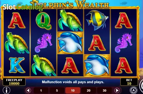 Οθόνη3. Dolphin's Wealth Κουλοχέρης