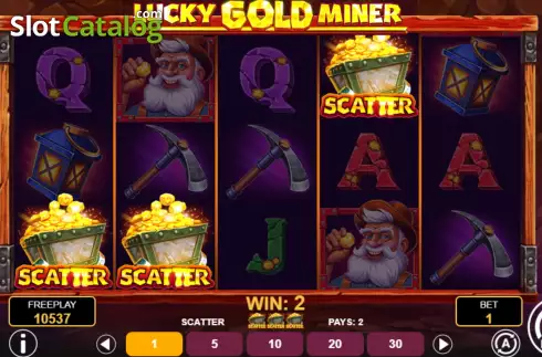 Οθόνη6. Lucky Gold Miner Κουλοχέρης 