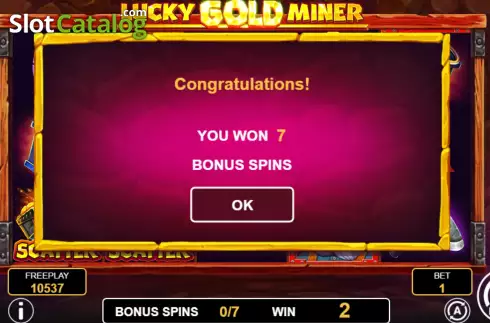 Οθόνη7. Lucky Gold Miner Κουλοχέρης 