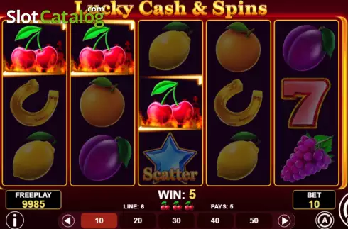 Οθόνη4. Lucky Cash And Spins Κουλοχέρης