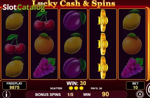Οθόνη9. Lucky Cash And Spins Κουλοχέρης