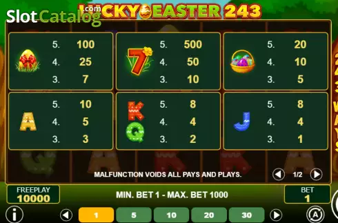Οθόνη8. Lucky Easter 243 Κουλοχέρης