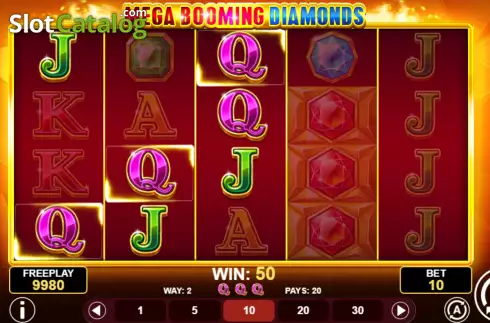 Οθόνη4. Mega Booming Diamonds Κουλοχέρης
