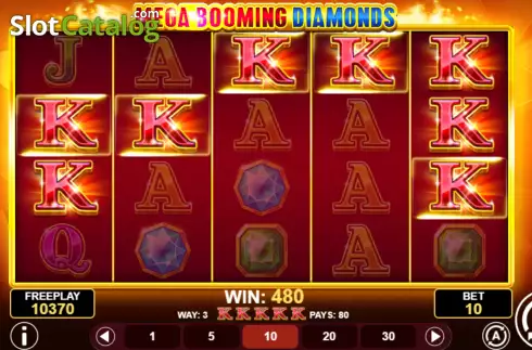Οθόνη5. Mega Booming Diamonds Κουλοχέρης