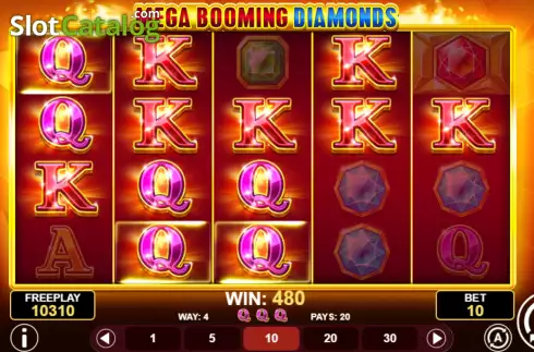 Οθόνη7. Mega Booming Diamonds Κουλοχέρης