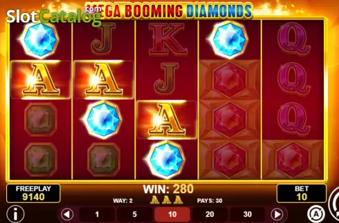 Οθόνη8. Mega Booming Diamonds Κουλοχέρης
