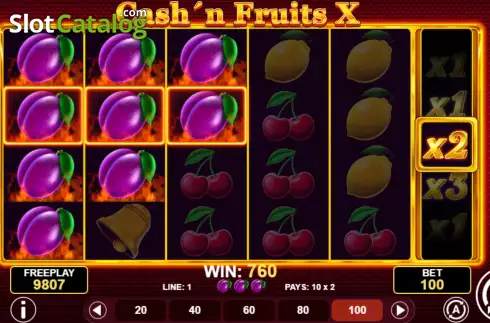 Οθόνη4. Cash'n Fruits X Κουλοχέρης 