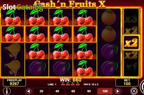 Οθόνη5. Cash'n Fruits X Κουλοχέρης 