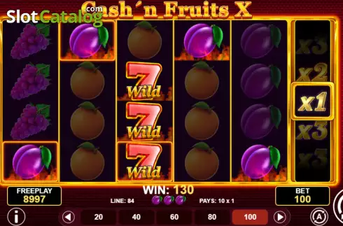 Οθόνη6. Cash'n Fruits X Κουλοχέρης 