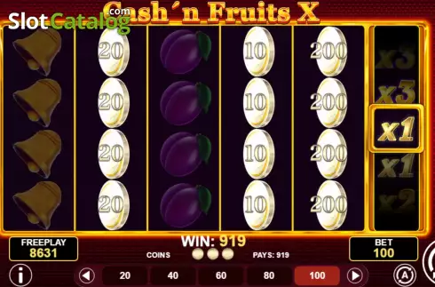 Οθόνη7. Cash'n Fruits X Κουλοχέρης 