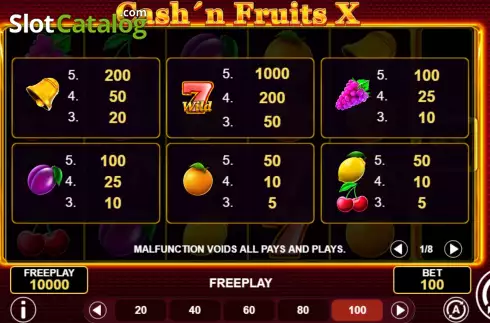 Οθόνη9. Cash'n Fruits X Κουλοχέρης 
