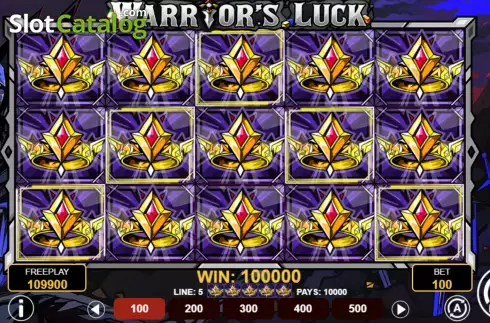 Οθόνη7. Warrior's Luck Κουλοχέρης