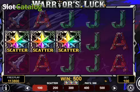 Οθόνη8. Warrior's Luck Κουλοχέρης