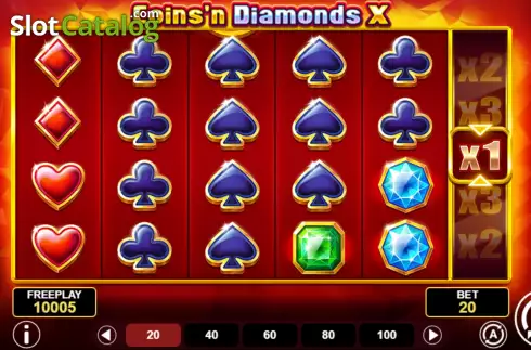 Οθόνη2. Coins'n Diamonds X Κουλοχέρης 