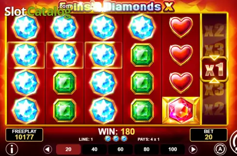 Οθόνη6. Coins'n Diamonds X Κουλοχέρης 