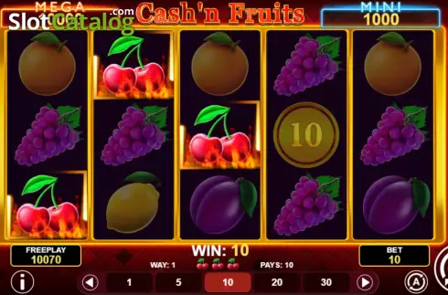 Οθόνη3. Cash'n Fruits Hold and Win Κουλοχέρης