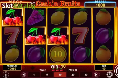 Οθόνη4. Cash'n Fruits Hold and Win Κουλοχέρης