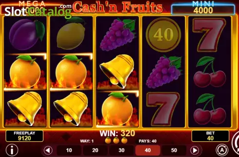 Οθόνη5. Cash'n Fruits Hold and Win Κουλοχέρης