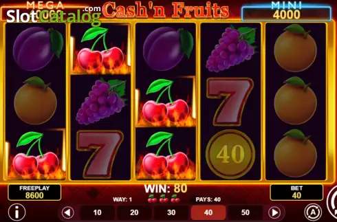 Οθόνη6. Cash'n Fruits Hold and Win Κουλοχέρης