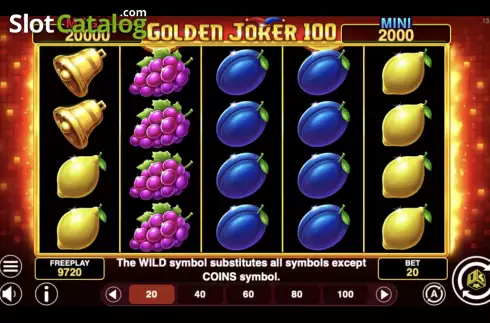 Οθόνη2. Golden Joker 100 Κουλοχέρης