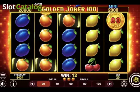 Οθόνη4. Golden Joker 100 Κουλοχέρης