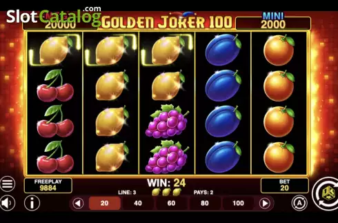 Οθόνη6. Golden Joker 100 Κουλοχέρης