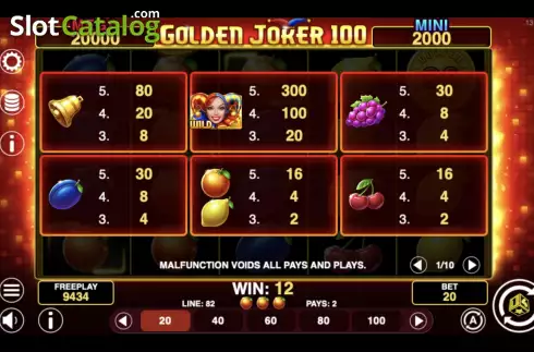 Οθόνη8. Golden Joker 100 Κουλοχέρης