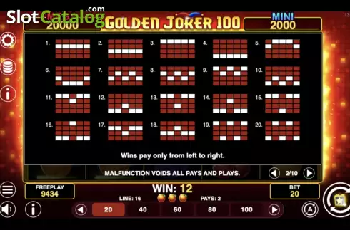 Οθόνη9. Golden Joker 100 Κουλοχέρης