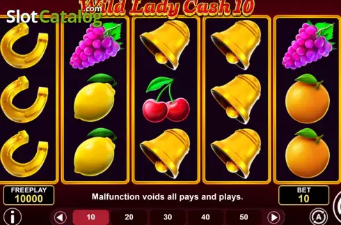 Οθόνη2. Wild Lady Cash 10 Κουλοχέρης
