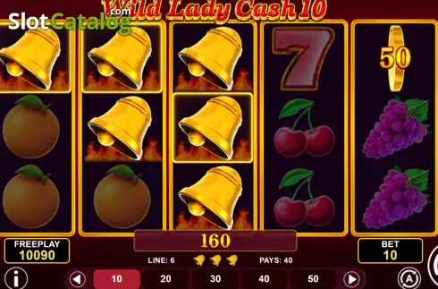 Οθόνη5. Wild Lady Cash 10 Κουλοχέρης