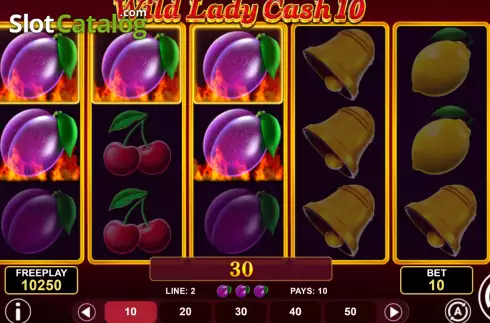 Οθόνη4. Wild Lady Cash 10 Κουλοχέρης