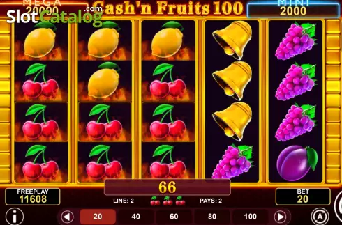 Οθόνη3. Cash'n Fruits 100 Hold & Win Κουλοχέρης