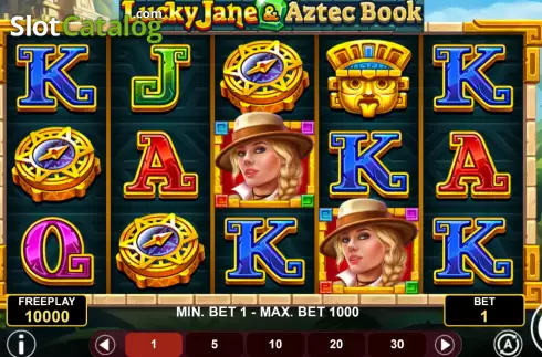 Οθόνη2. Lucky Jane and Aztec Book Κουλοχέρης