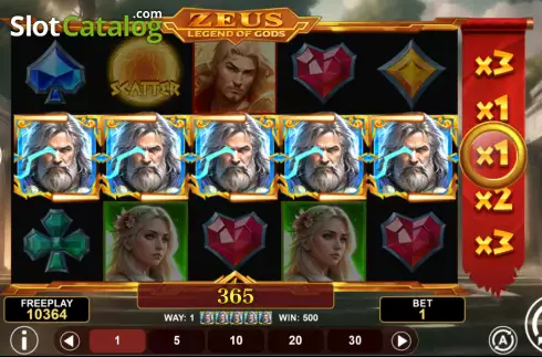 Οθόνη3. Zeus Legend of Gods Κουλοχέρης