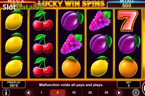 Οθόνη2. Lucky Win Spins Κουλοχέρης