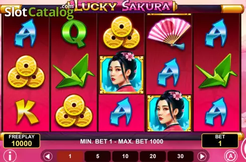 Οθόνη2. Lucky Sakura (1spin4win) Κουλοχέρης