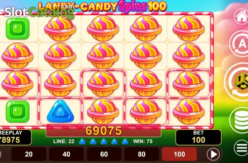 Οθόνη3. Landy-Candy Spins 100 Κουλοχέρης