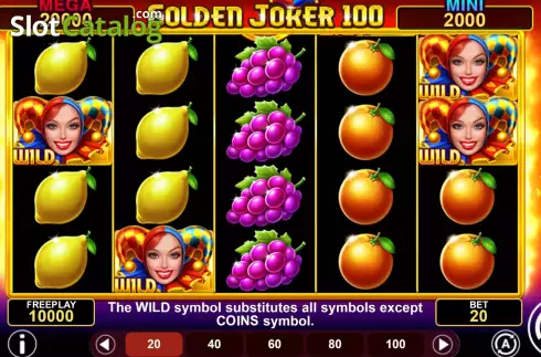 Οθόνη2. Golden Joker 100 Hold and Win Κουλοχέρης