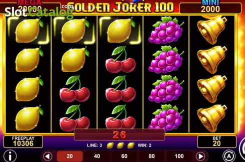 Οθόνη3. Golden Joker 100 Hold and Win Κουλοχέρης