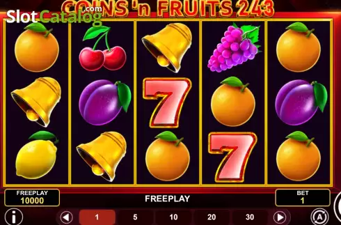 Οθόνη2. Coins and Fruits 243 Κουλοχέρης