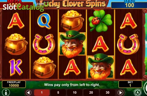 Οθόνη2. Lucky Clover Spins Κουλοχέρης