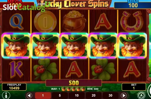 Οθόνη3. Lucky Clover Spins Κουλοχέρης